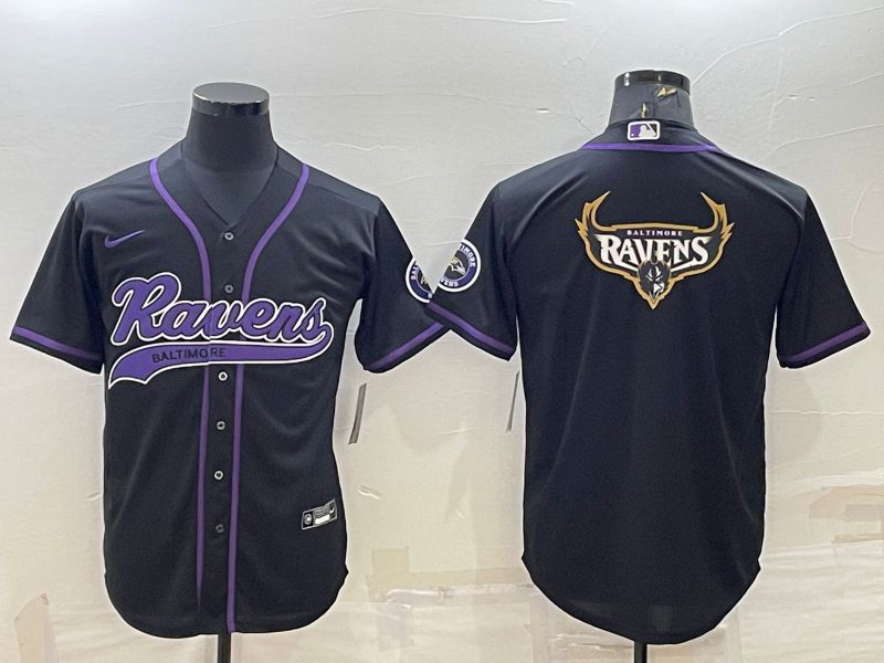 Men Baltimore Ravens Blank Black 2022 Nike Co branded NFL Jersey->baltimore ravens->NFL Jersey